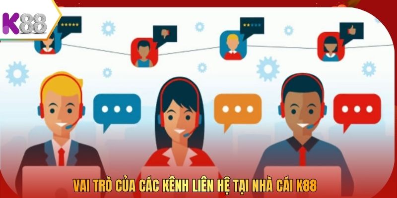 Vai trò của các kênh liên hệ tại nhà cái K88